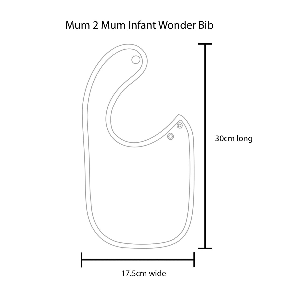 Mum 2 Mum Infant Wonder Bib - Purple