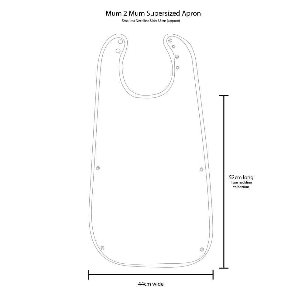 Mum 2 Mum PLUS SuperSized Clothing Protector - Mushroom Grey/Brown