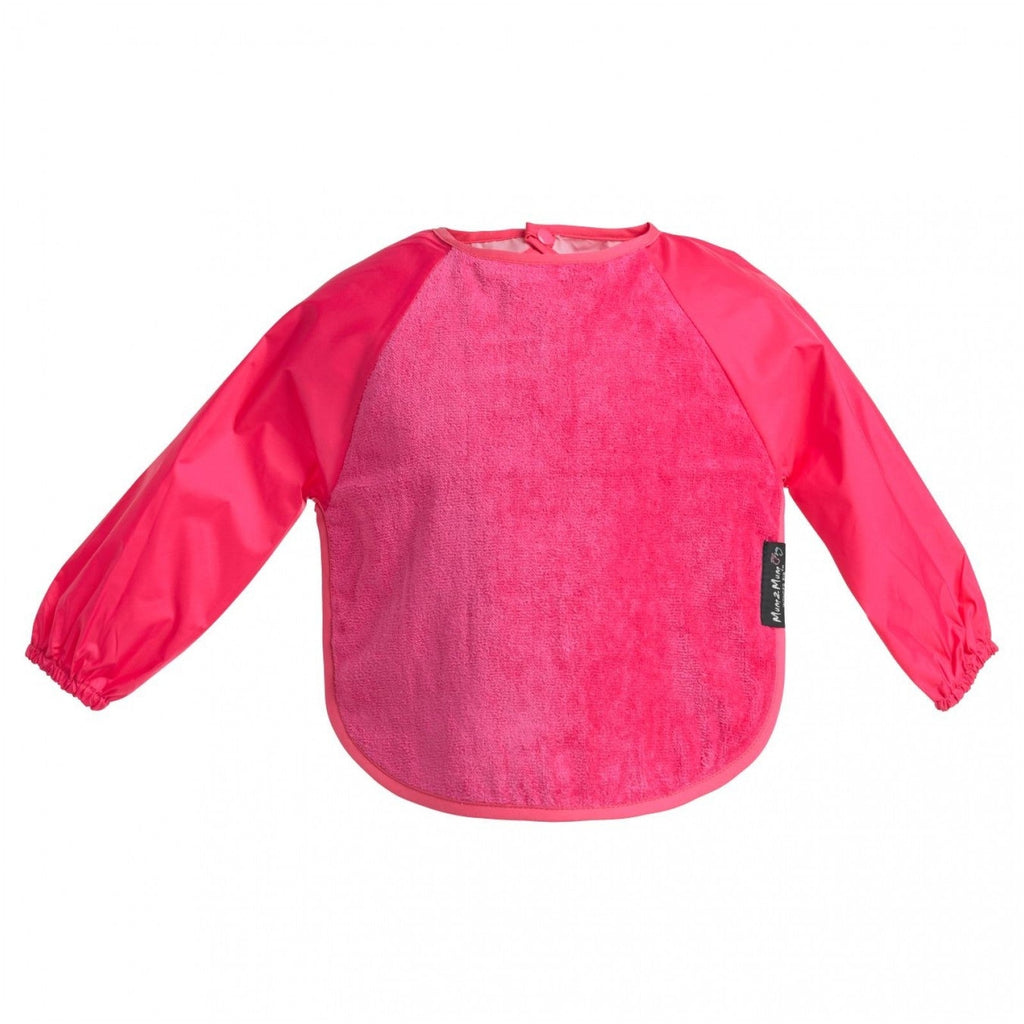 2 PACK - Mum 2 Mum Long Sleeved Wonder Bibs LARGE 18m - 3 years - Purple & Cerise