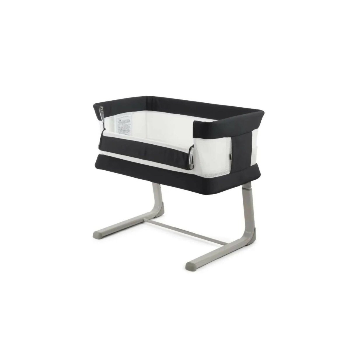 Oyster Wiggle Crib Co-Sleeper - Carbonite
